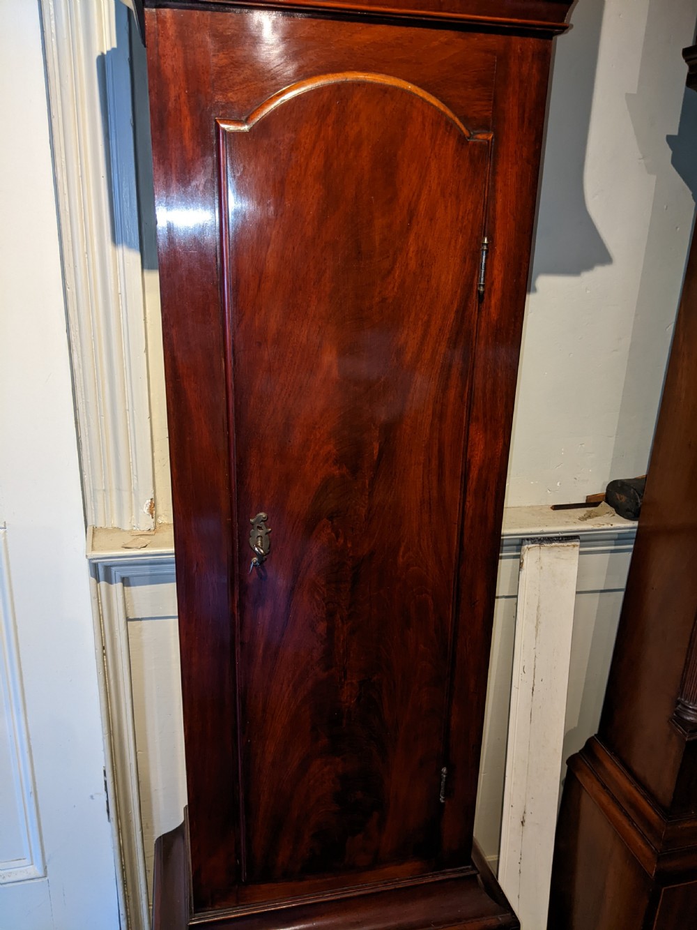 19th Cent Mahogany London Longcase Grandfather Clock View III