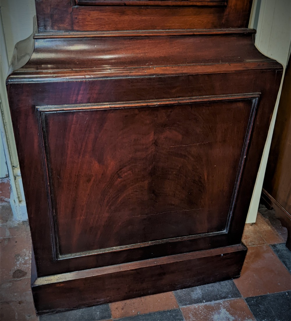 19th Cent Mahogany London Longcase Grandfather Clock View V