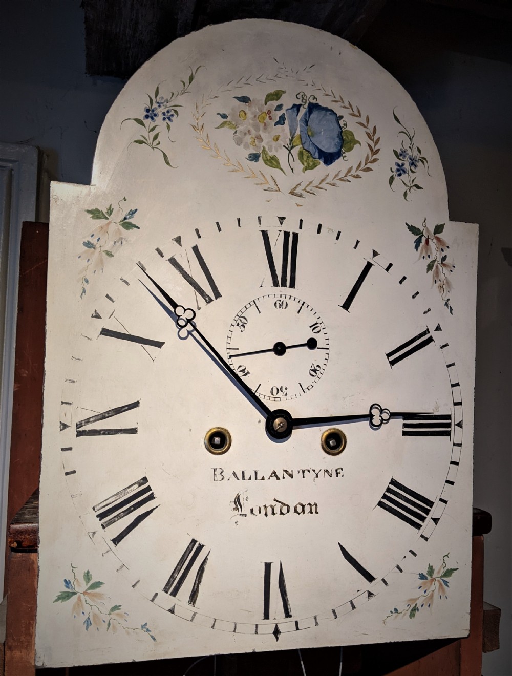 19th Cent Mahogany London Longcase Grandfather Clock View VII