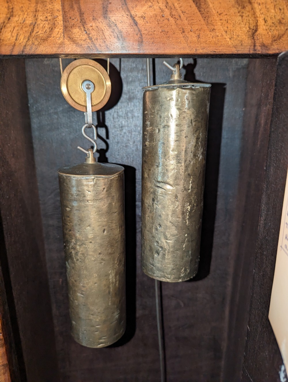 Early 18th C walnut Longcase, Long Case Grandfather clock View V