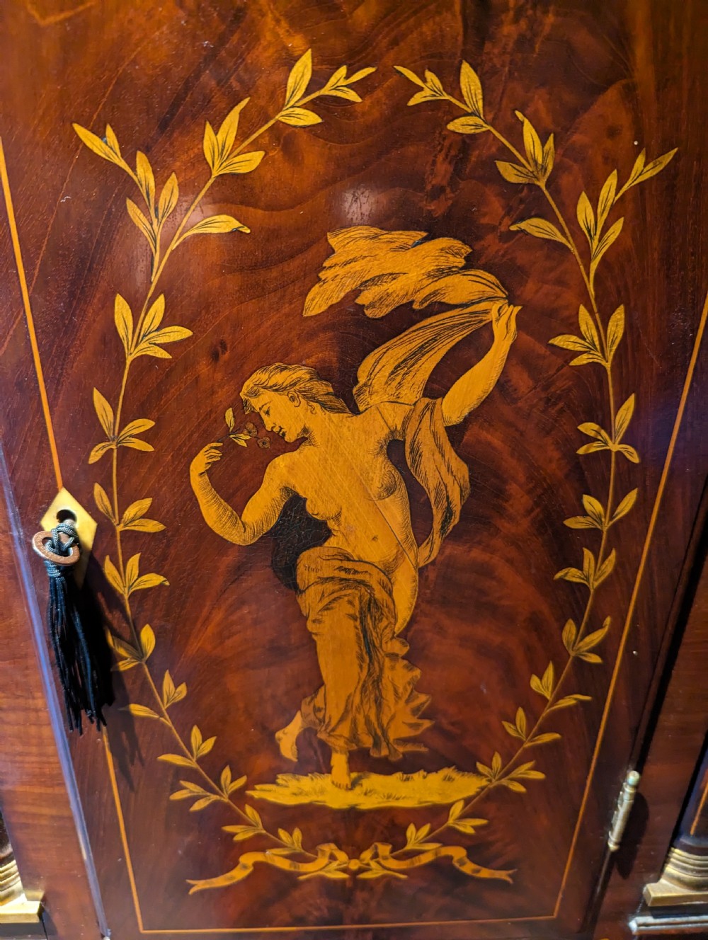 Geo III Mahogany Moon Dial Longcase Long Case Grandfather Clock View XIV