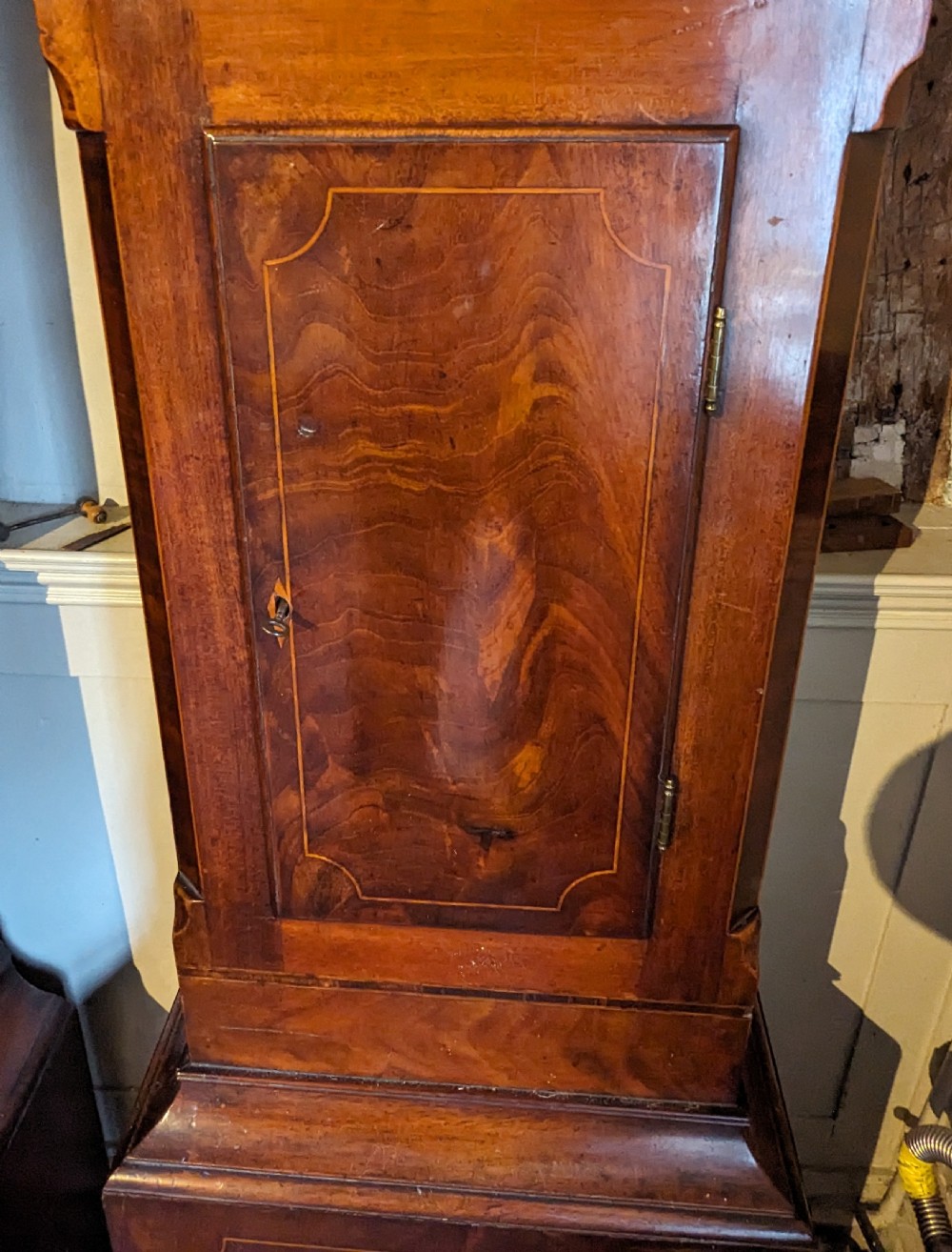 19th Cent Moon Dial Longcase, Long Case, Grandfather Clock View VIII