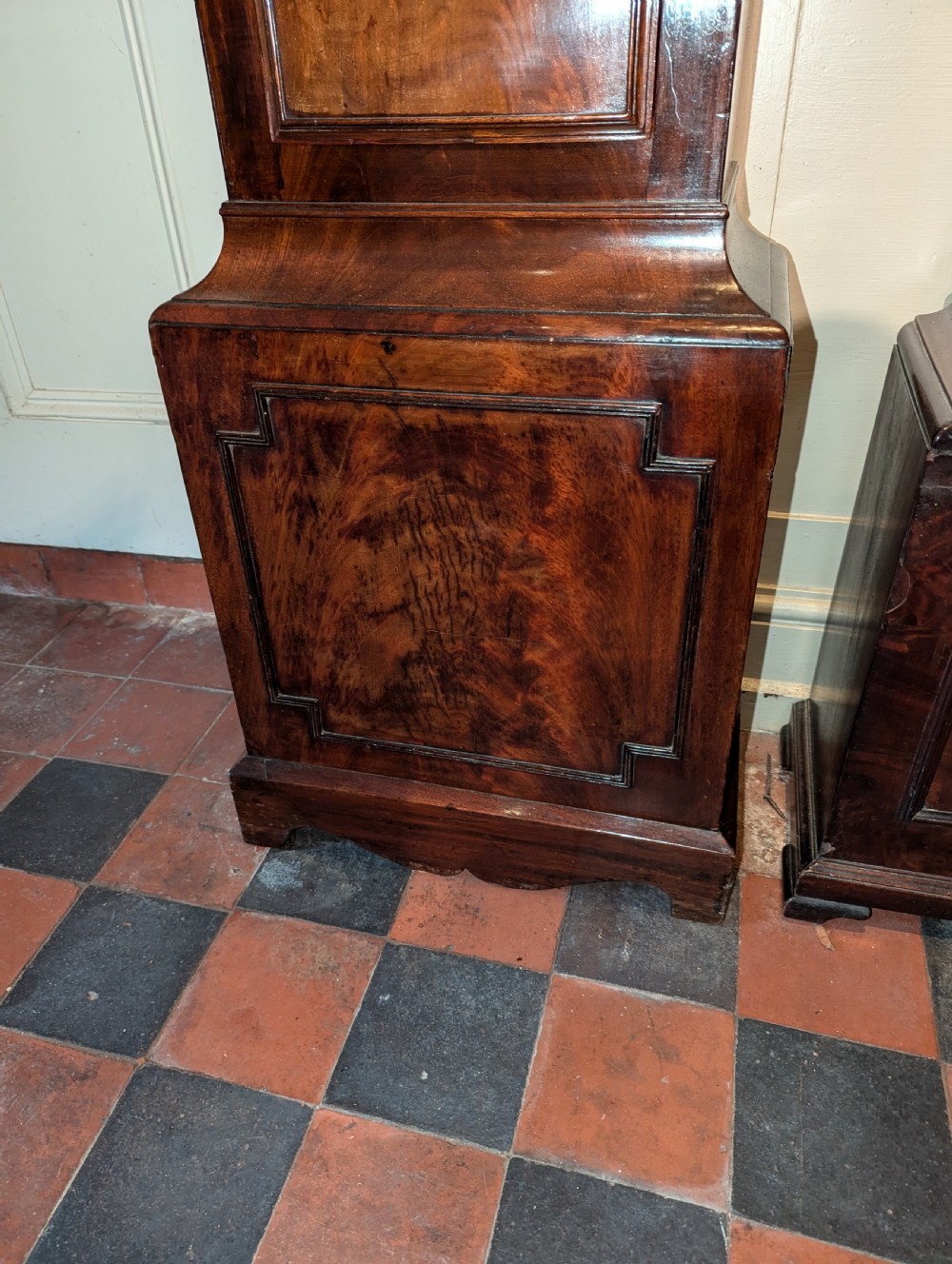 Early 19th Cent Mahogany Long Case, Longcase, Grandfather Clock  View II
