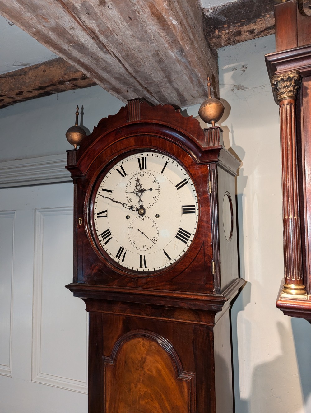 Early 19th Cent Mahogany Long Case, Longcase, Grandfather Clock  View IV