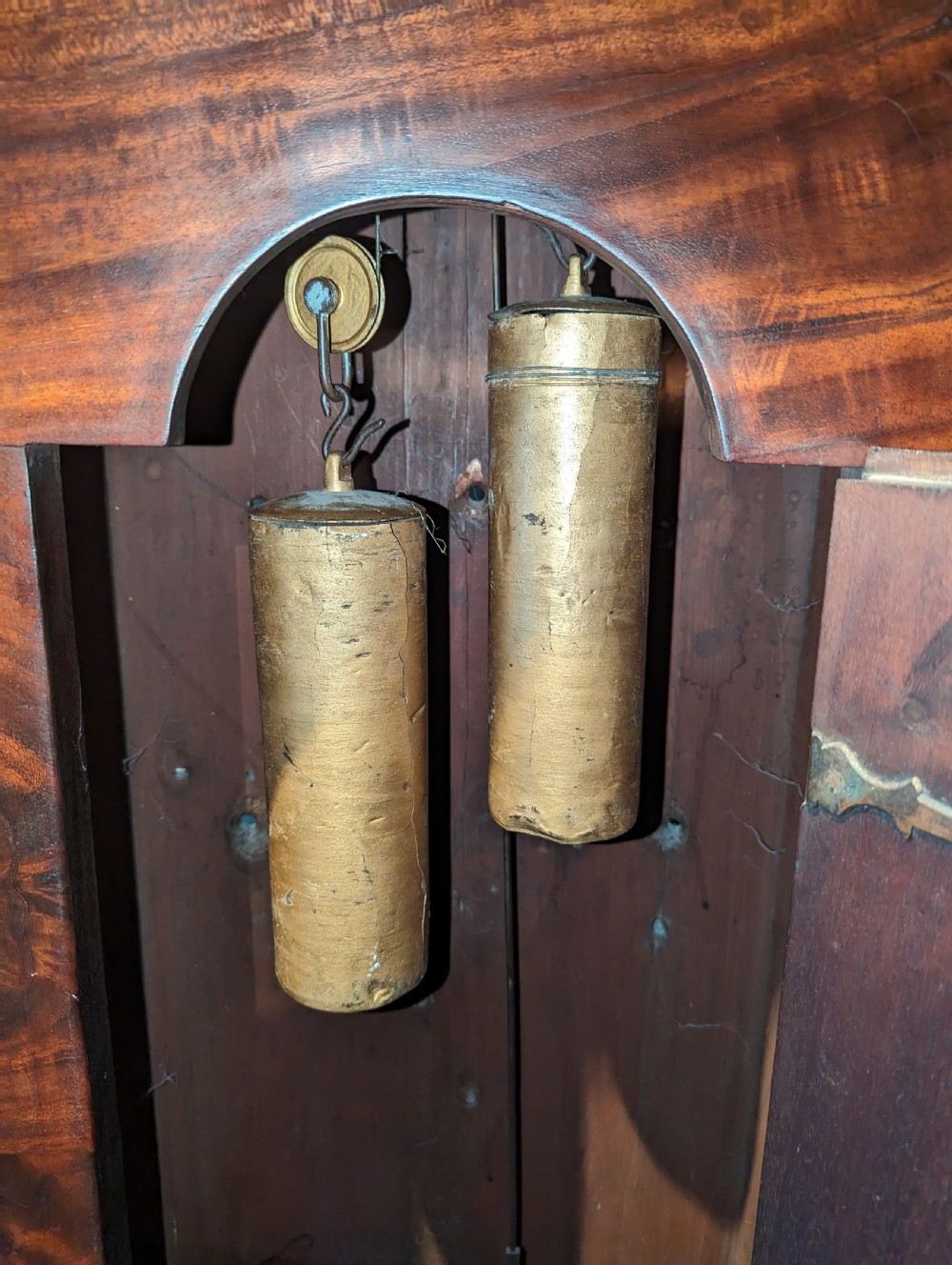 18th C Mahogany Longcase Long Case Grandfather Clock View X