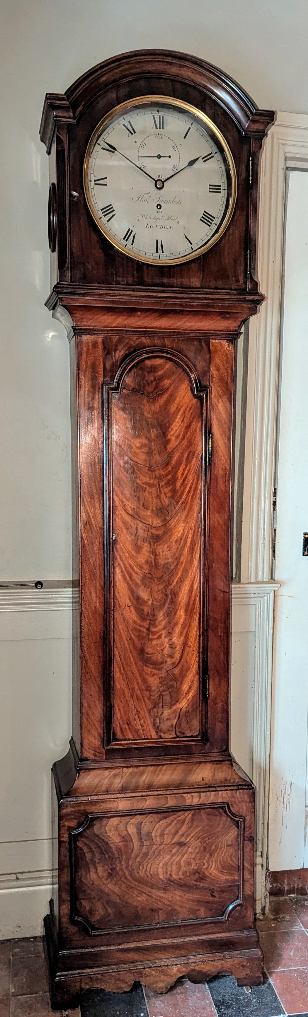 Early 19th Cent Regulator Longcase Long Case Grandfather Clock