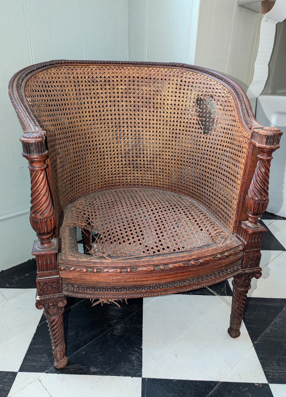 19th Cent Childs Chair for Restoration  View II