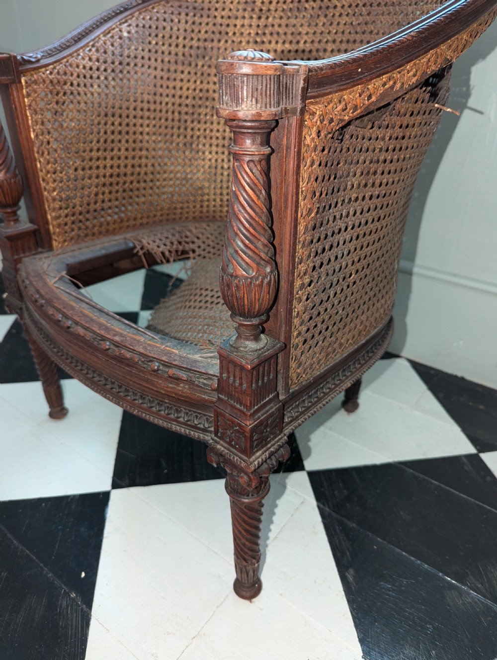 19th Cent Childs Chair for Restoration  View IV