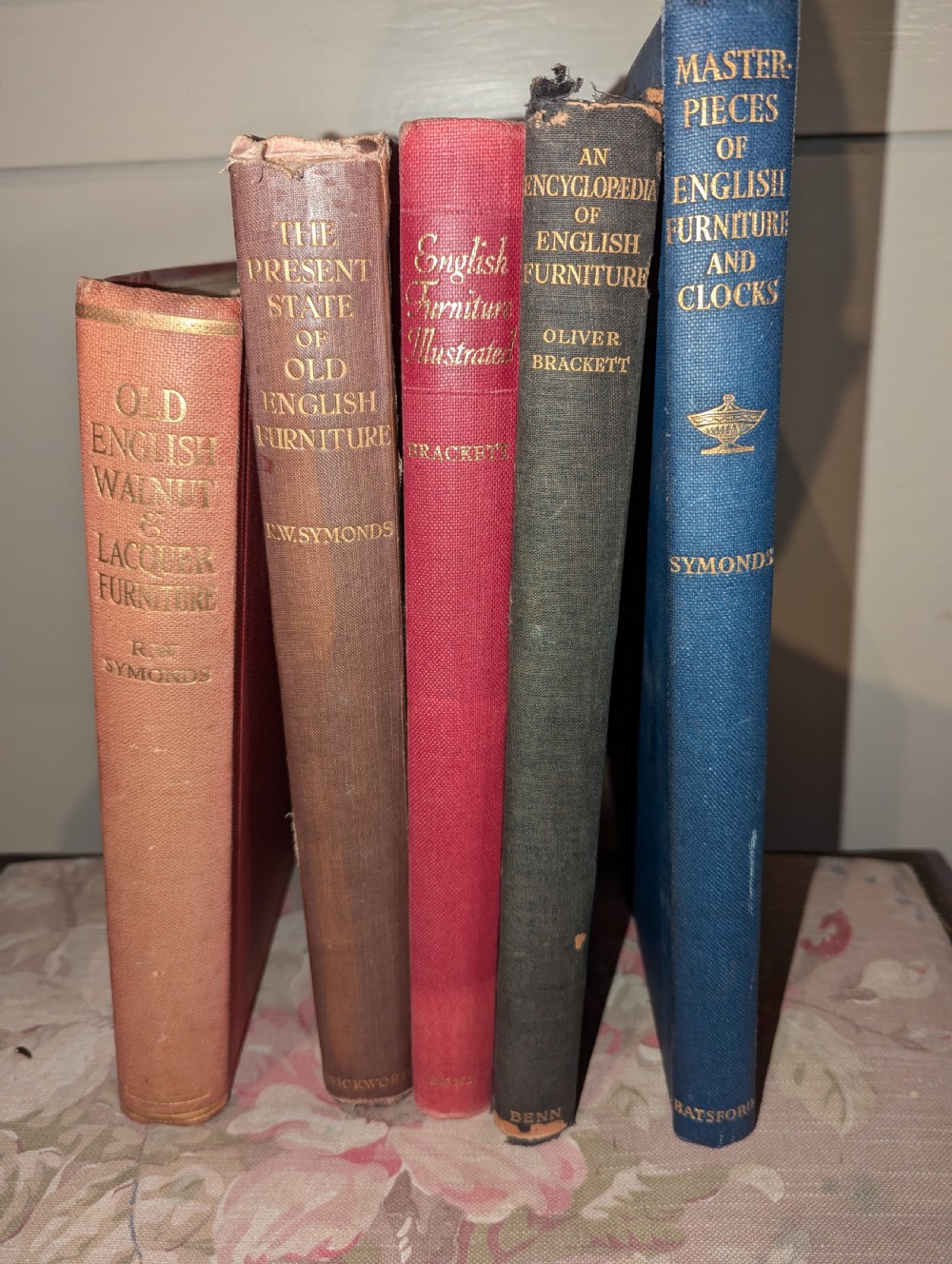 5 Books on Early English Antique Furniture 