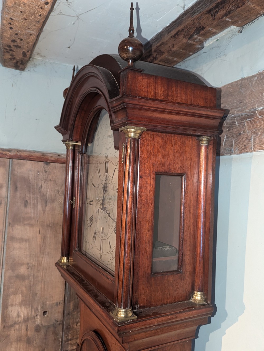 Geo III Longcase Long Case Grandfather Clock View VI