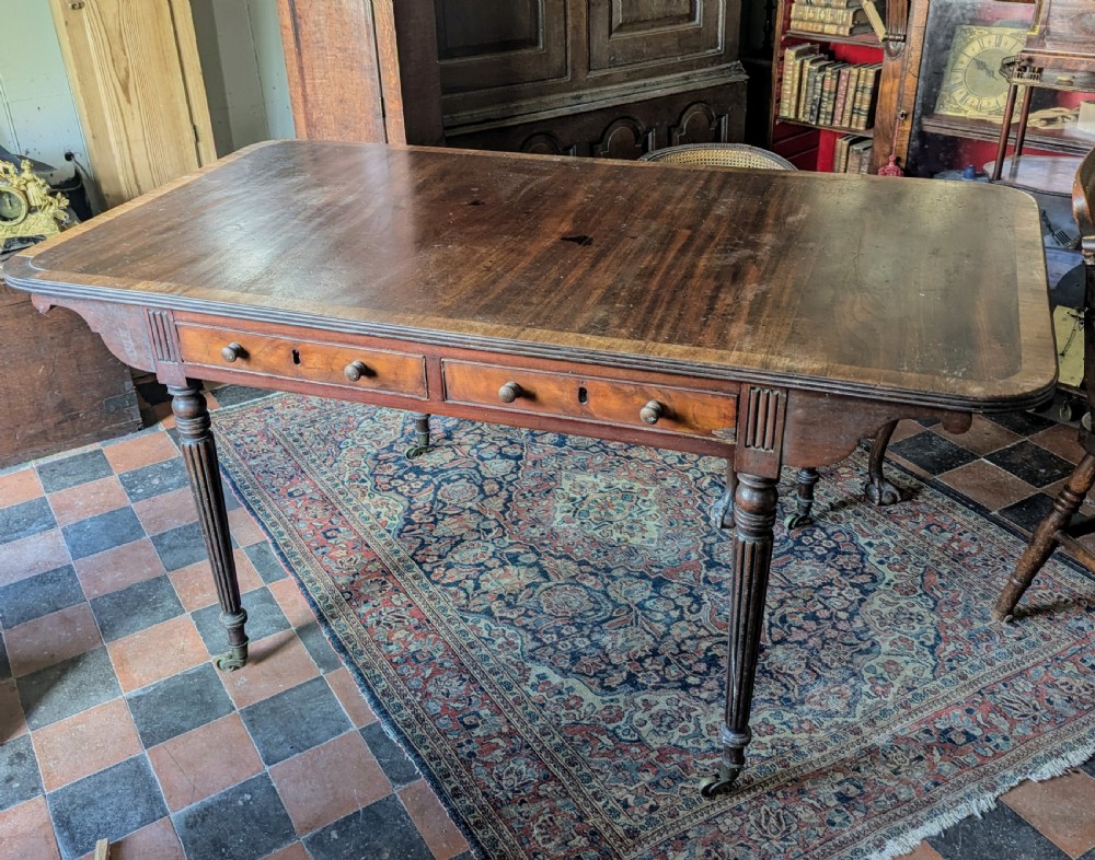 Early 19th C Gillows Style Sofa/Library Table