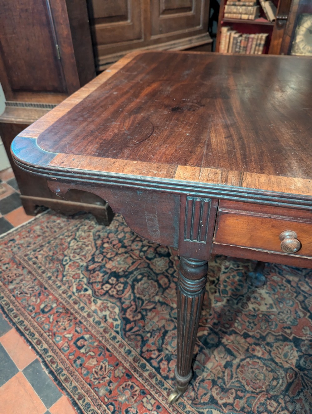 Early 19th C Gillows Style Sofa/Library Table View II