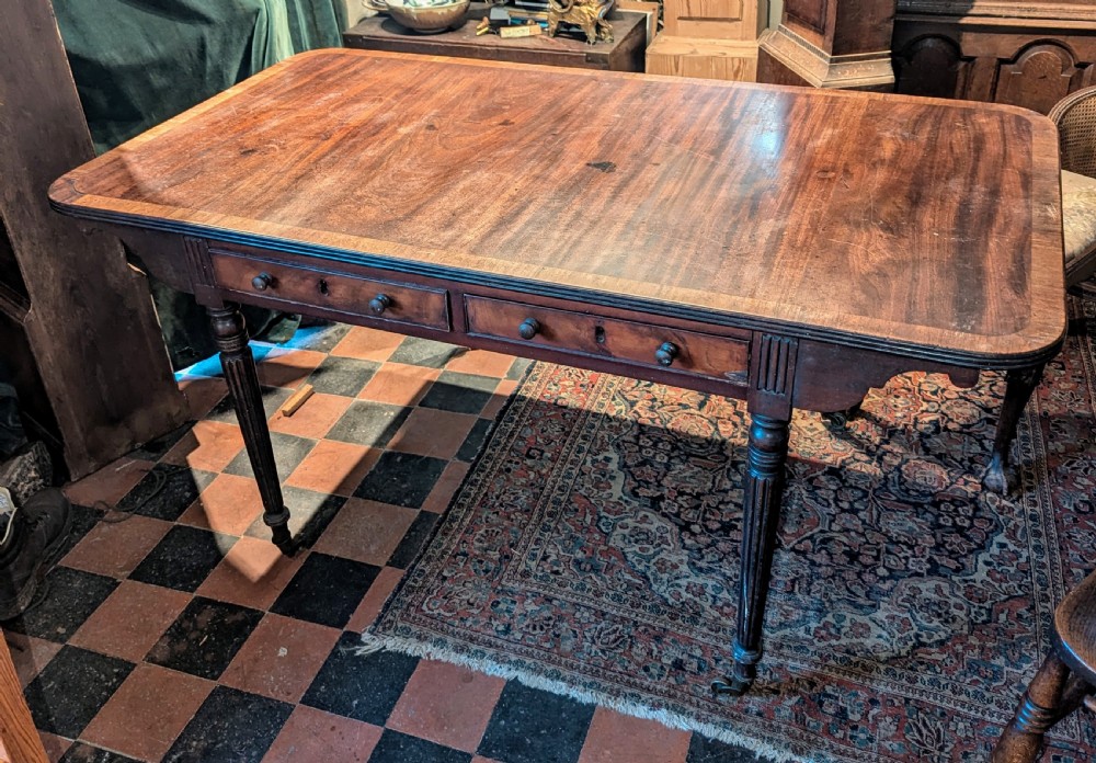 Early 19th C Gillows Style Sofa/Library Table View III