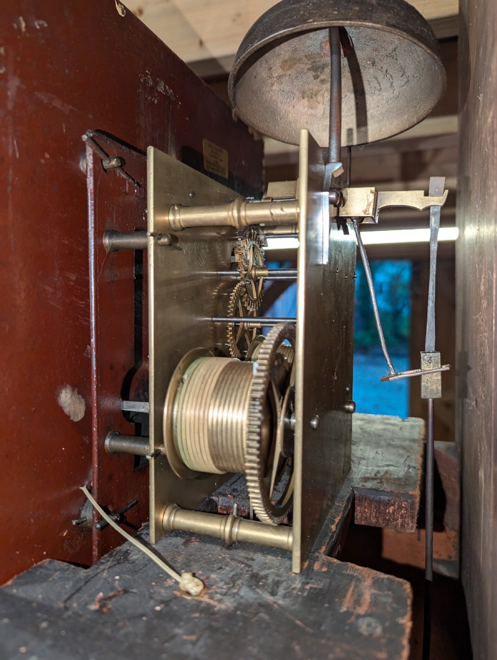 Early 19th Cent 8 Day Longcase Long Case Grandfather Clock View V