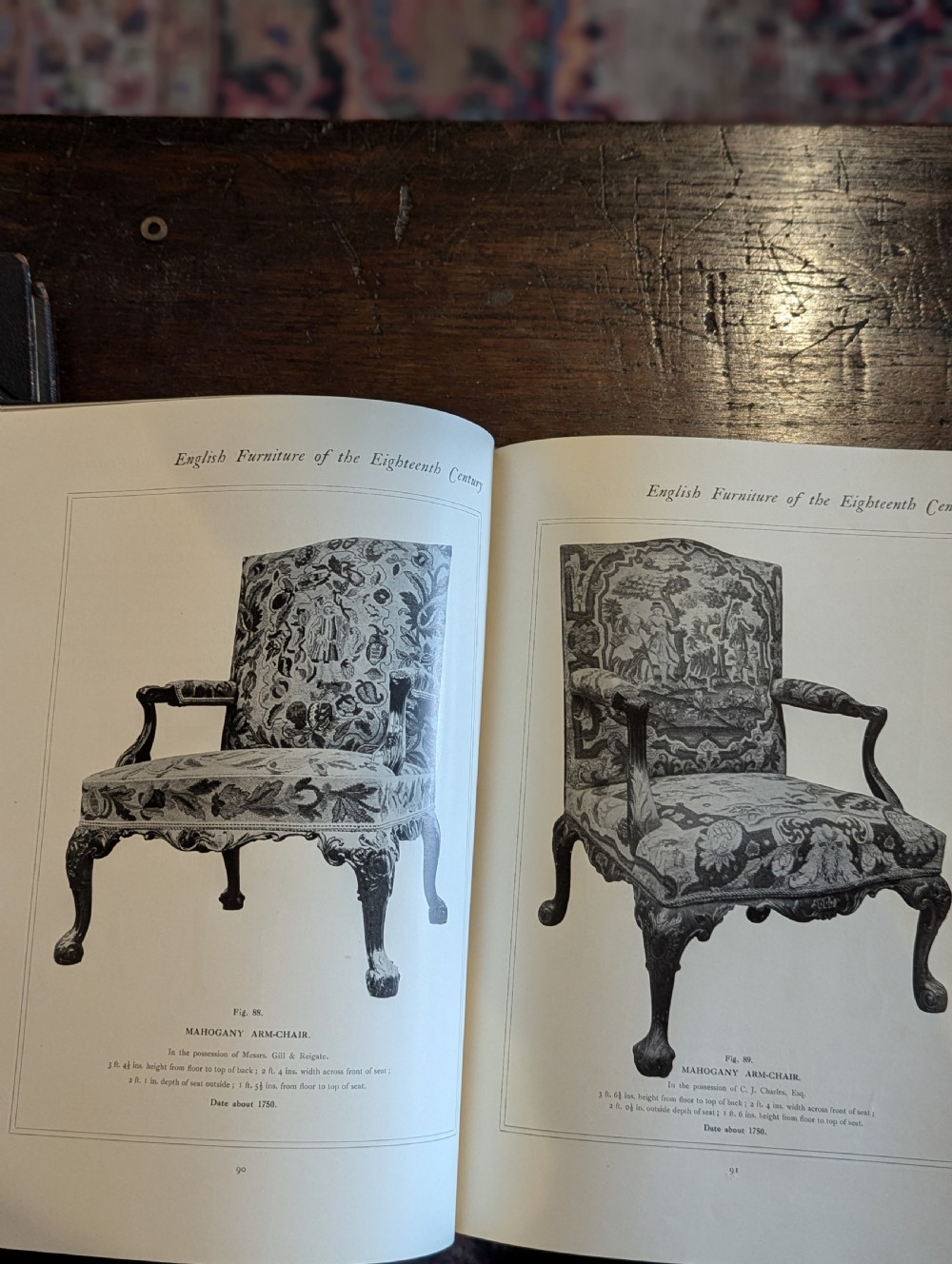 3 Volumes English Furniture of the 18th Century by Herbert Cescinsky View V
