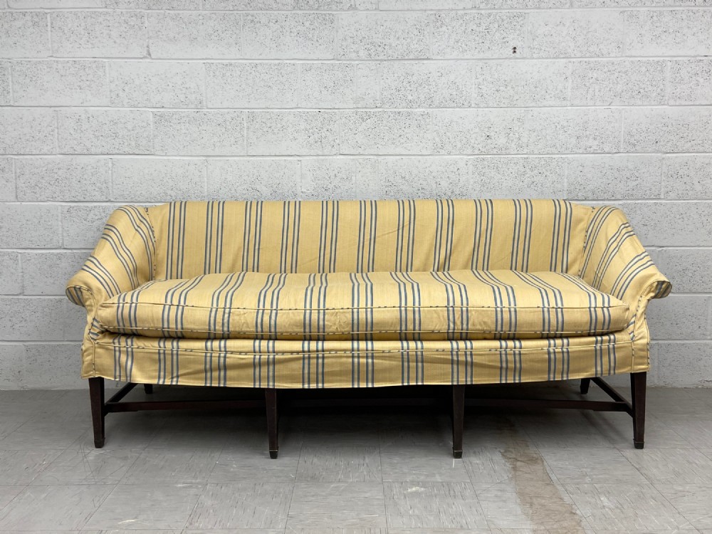 Geo III scroll arm sofa