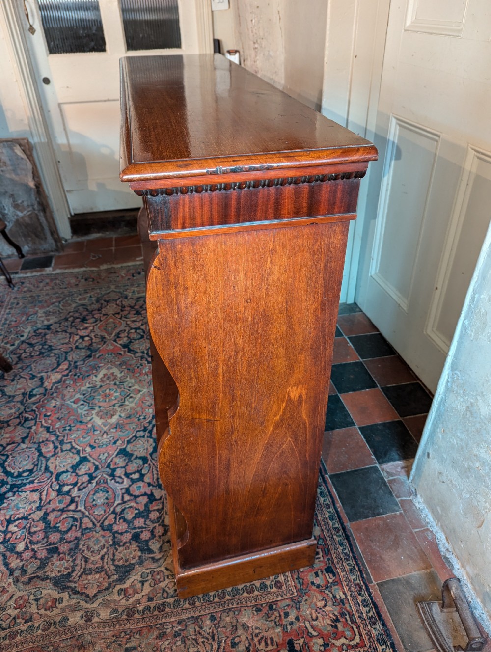 19th C Mahogany Open Bookcase View III