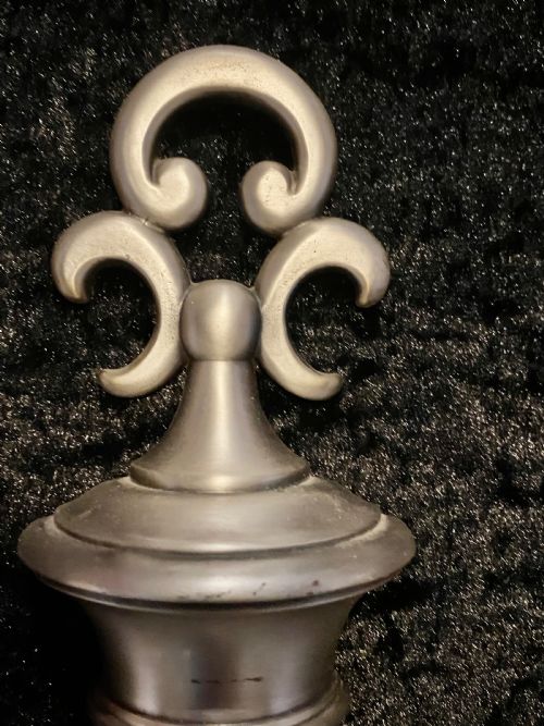 A PAIR OF DUTCH TWIN ARM WALLLIGHTS PEWTER COLOUR - ADDITIONAL PHOTO 1