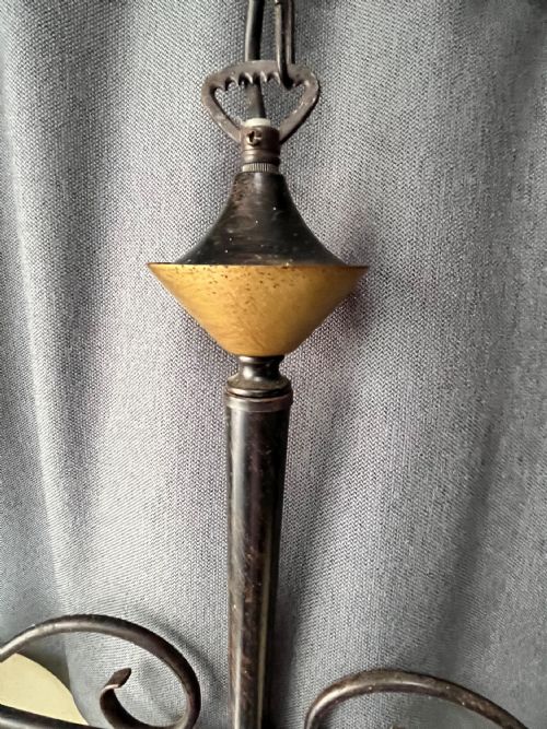 A PARISIEN CUISINIER TWO LIGHT DOWNLIGHTER C1940S - ADDITIONAL PHOTO 1