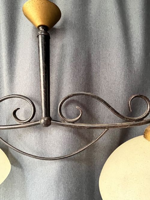 A PARISIEN CUISINIER TWO LIGHT DOWNLIGHTER C1940S - ADDITIONAL PHOTO 4