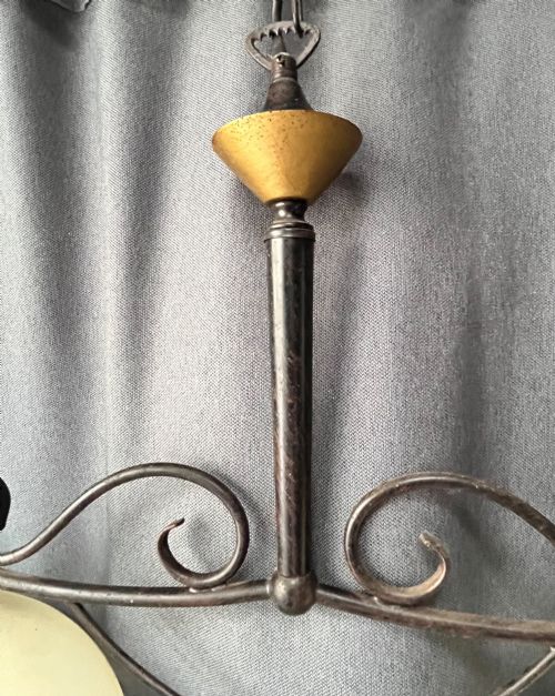 A PARISIEN CUISINIER TWO LIGHT DOWNLIGHTER C1940S - ADDITIONAL PHOTO 2