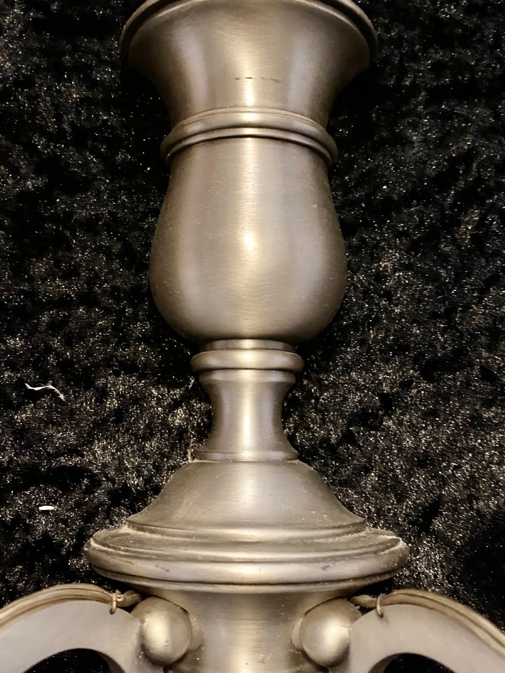 A Pair of  Dutch Twin arm Wall-lights pewter colour View V