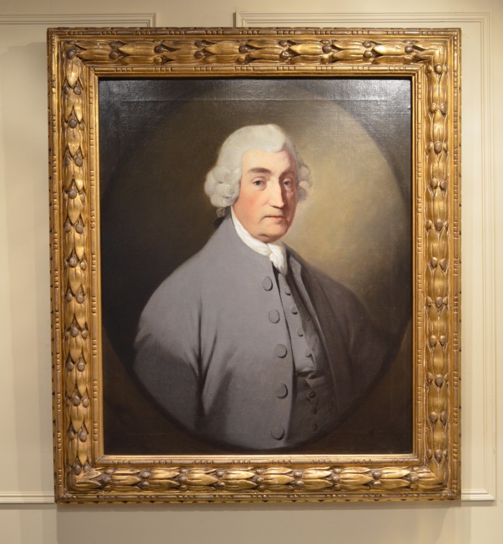 WONDERFUL 18TH CENTURY PORTRAIT OF A GENTLEMAN SIGNED THOMAS PLAISTOURE ESQ
