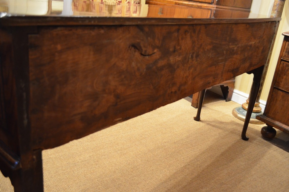 18th Century English Antique Pad Foot Oak Dresser Base View XV