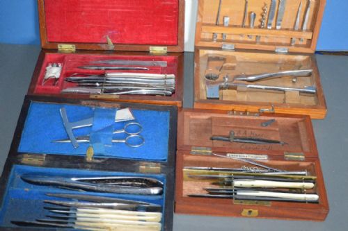 Collection (4 Cases) 19th Century Medical/surgeons Instruments with Provenance, C 1880