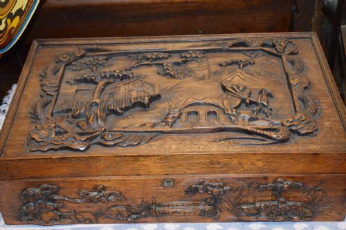 Large 19th Century Chinese Scholars Box,1870