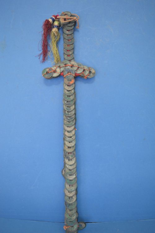 Early 20th Century Chinese Bronze Coin Sword,c1920