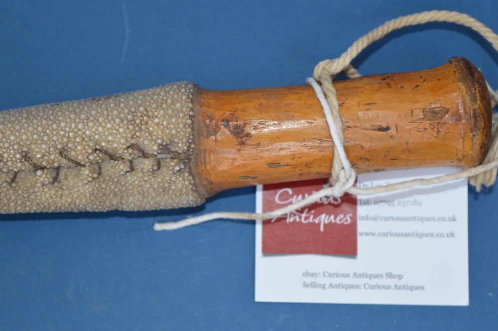 19th Century Gilbert Islands Stingray Skin Temeran or Taboua Sword,c1870 View II