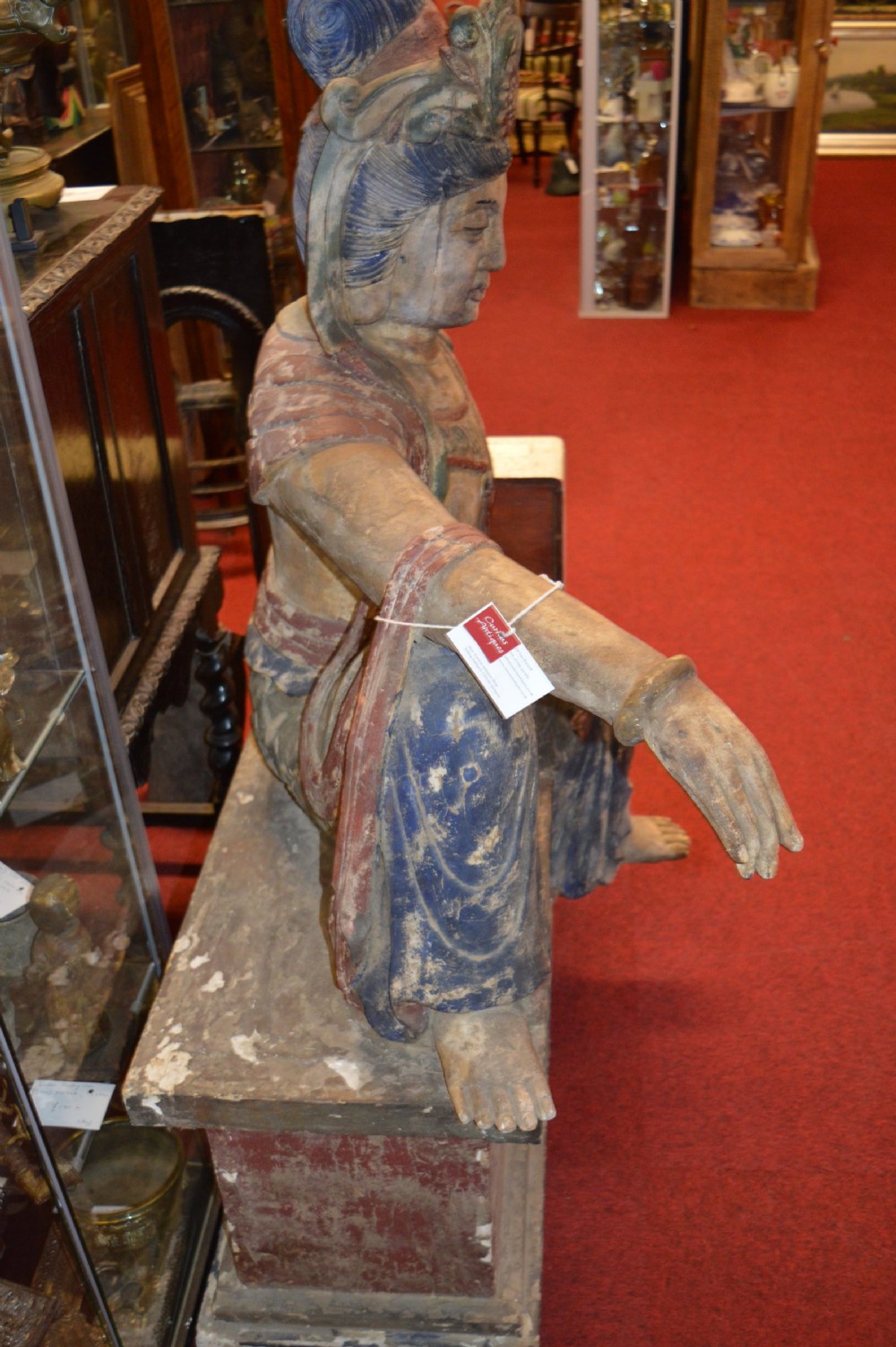 Huge (5ft) 19th Century Chinese Staue GuanYin,c1850 View VI