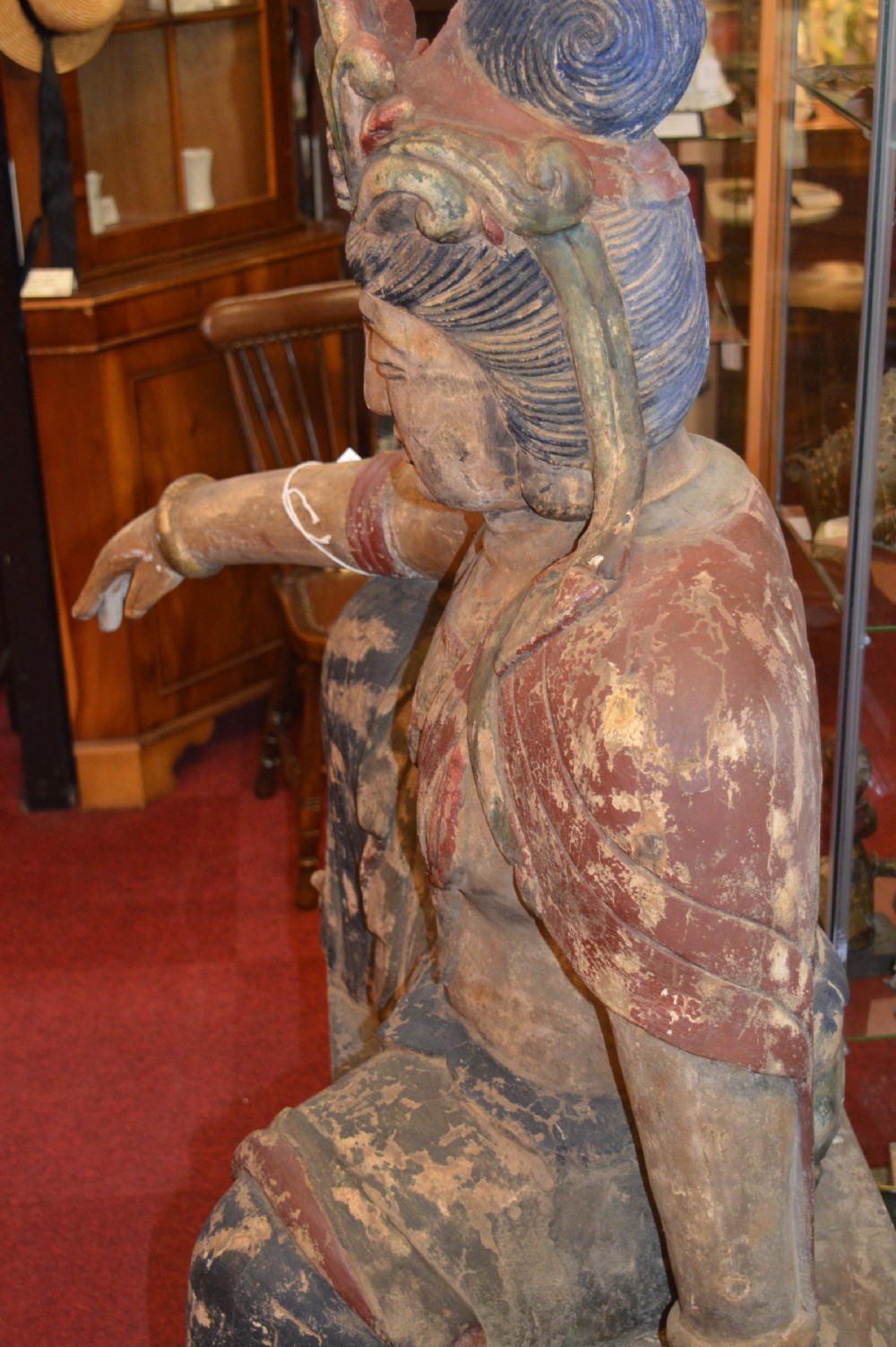 Huge (5ft) 19th Century Chinese Staue GuanYin,c1850 View VII