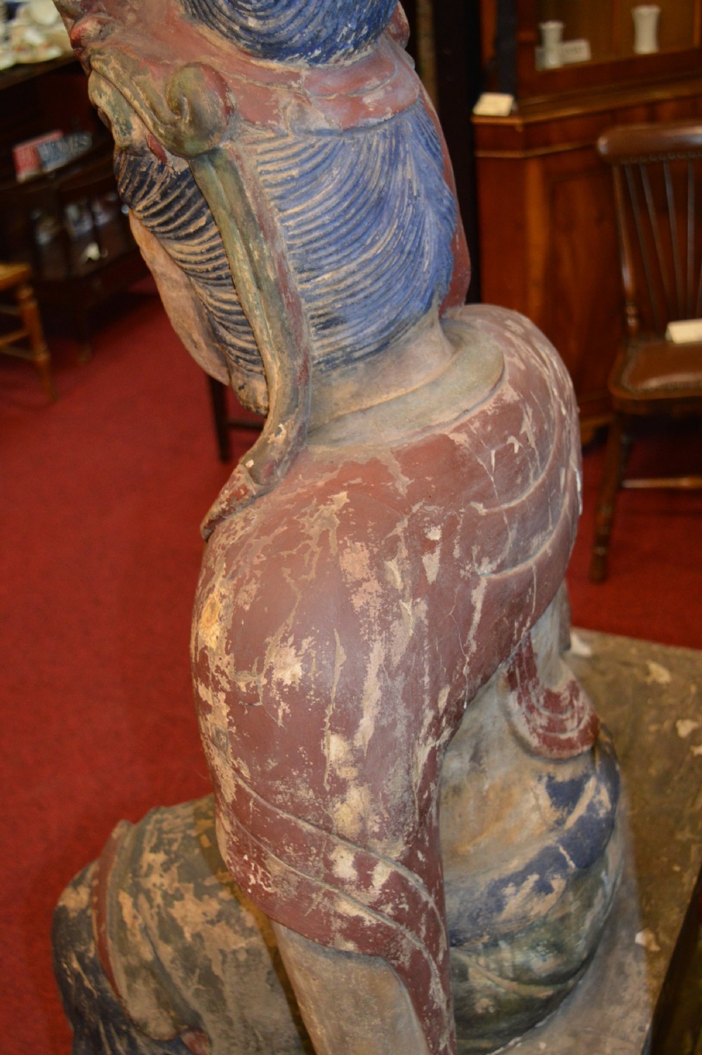 Huge (5ft) 19th Century Chinese Staue GuanYin,c1850 View VIII