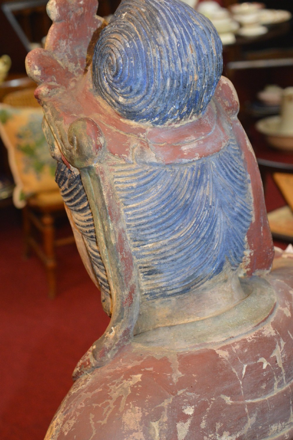 Huge (5ft) 19th Century Chinese Staue GuanYin,c1850 View IX
