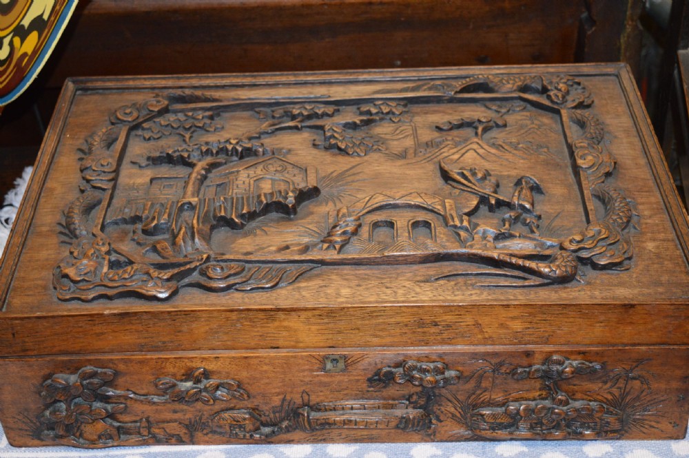 Large 19th Century Chinese Scholars Box,1870