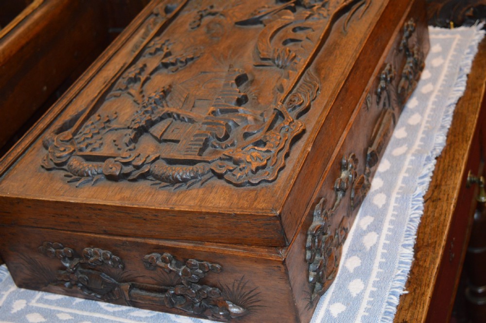 Large 19th Century Chinese Scholars Box,1870 View IX