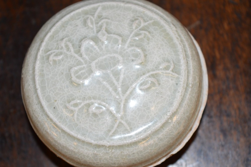 Chinese Song Dynasty Small Circular Burial Pot, c 960-1279