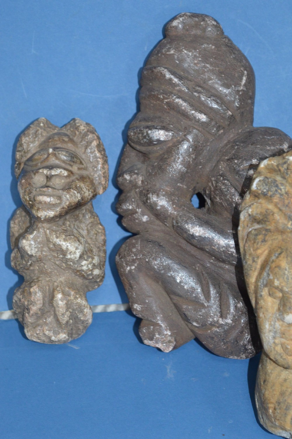 5 Antique Oceanic /Polynesian Stone Statues, Hand Carved, c1700 View VIII