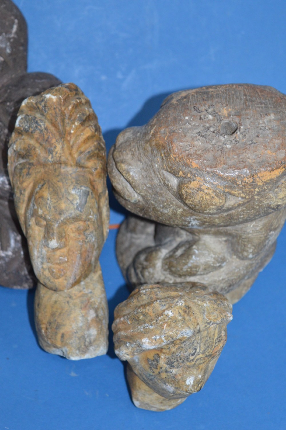 5 Antique Oceanic /Polynesian Stone Statues, Hand Carved, c1700 View IX