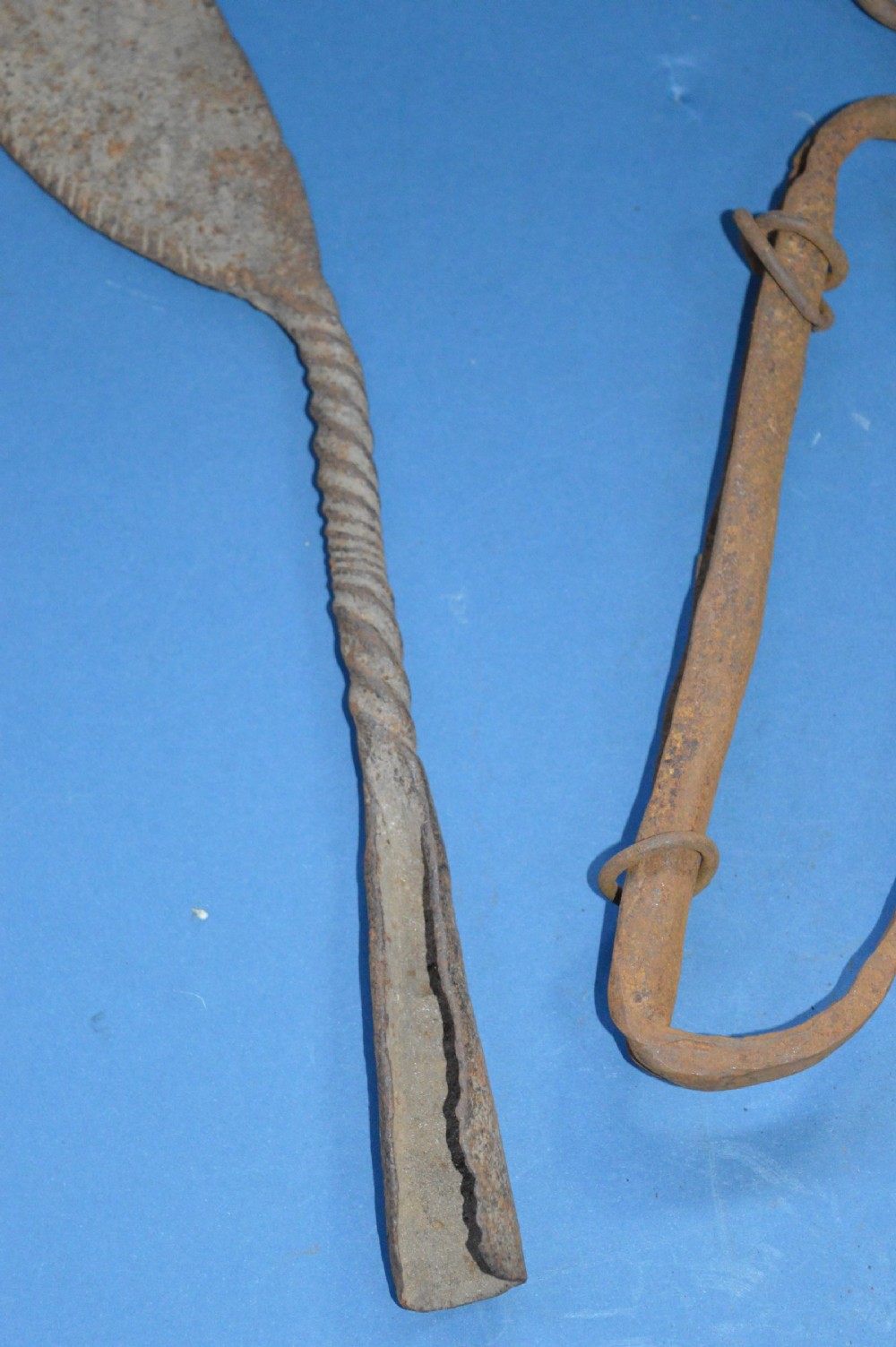 3 Cast Iron 19th Century African Currency Pieces, Congo,1890 (Part of Collection of 21 Pieces) View V