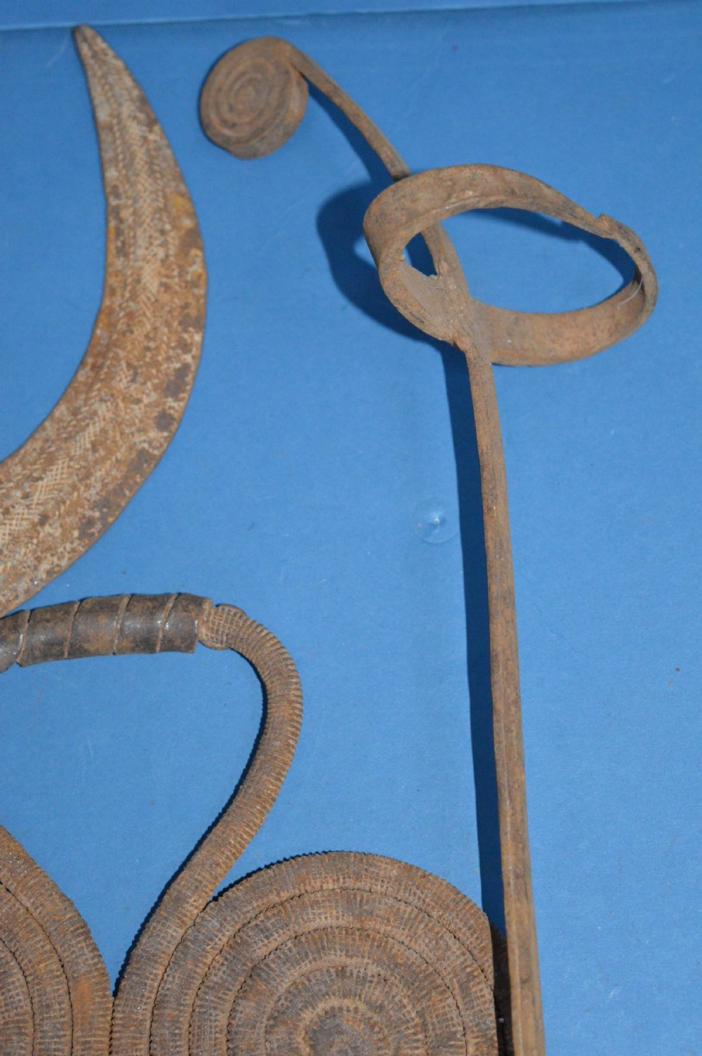 3 Large 19th Century African Cast Iron Currency Pieces, Congo, c1890 (Part of Larger Collection 21 Pieces) View III