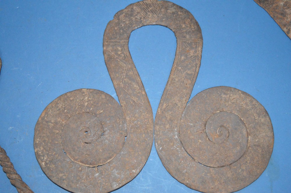 3 Large 19th Century African Cast Iron Currency Pieces, Congo, c1890 (Pt of Collection 21 Pieces) View II