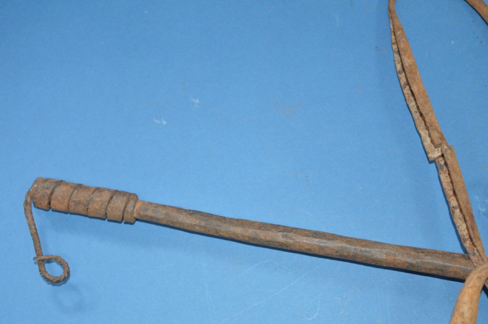 Huge Cast Iron 19th century African Currency Piece, Congo, c 1890 (Pt Collection of 21 Pieces) View IV