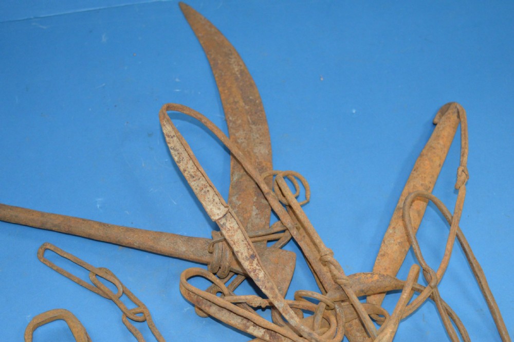Huge Cast Iron 19th century African Currency Piece, Congo, c 1890 (Pt Collection of 21 Pieces) View XI