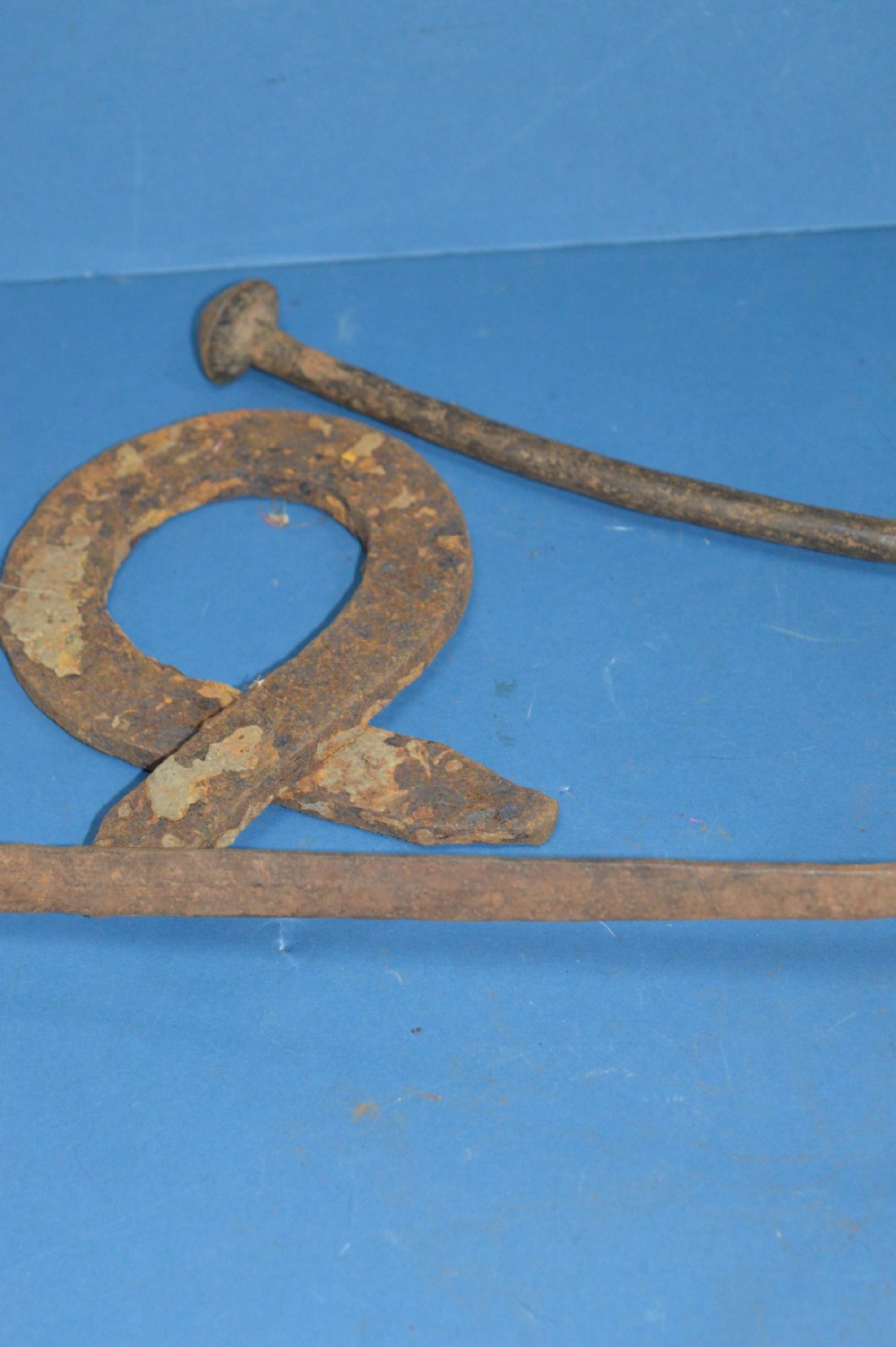 3 Large 19th Century African Cast Iron Currency Pieces ,Congo,1890 (Pt collection 21 Pieces) View VI