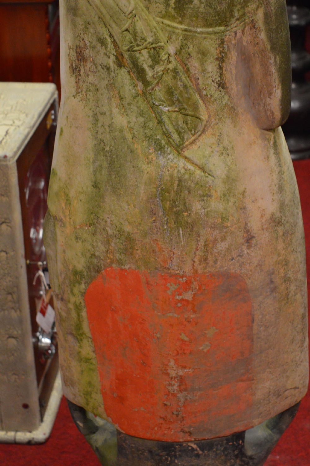 Large (145 cm) 19th Century Burmese Marble Statue Buddha, c1890 View VII