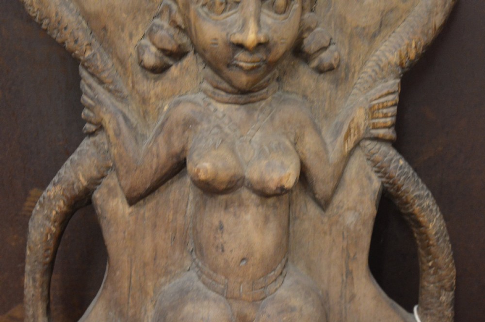 Large Carved Wood African Yoruba Tribal Fertility Statue,c1910 View III