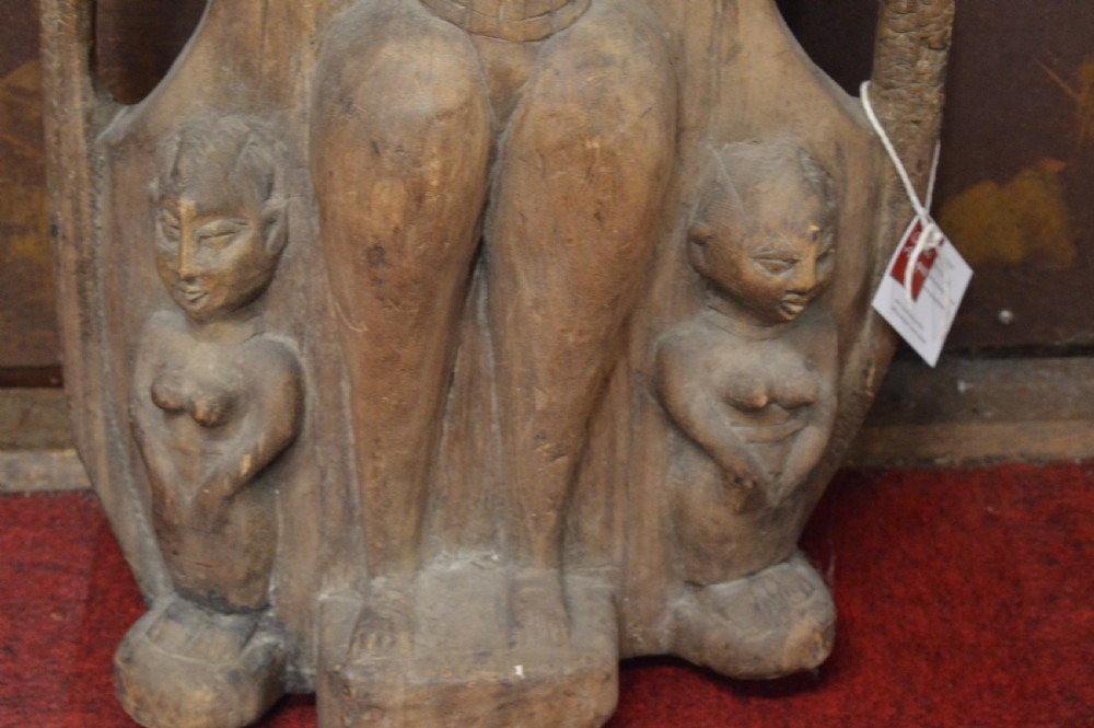 Large Carved Wood African Yoruba Tribal Fertility Statue,c1910 View VI